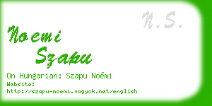 noemi szapu business card